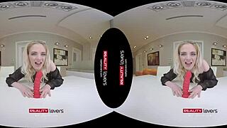 RealityLovers VR - blonde tattooed babe’s wild dildo ride