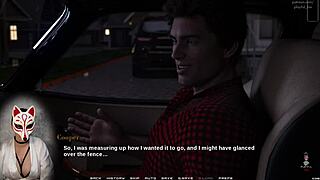 Busty gamer girl navigates race of life episode 6 in a porn-themed game.