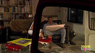 Blonde milf rides hard dick intensely on the couch