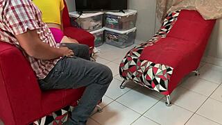 Peruvian Stepsister With Big Ass Cleans House While I Fantasize Fucking Her Hard