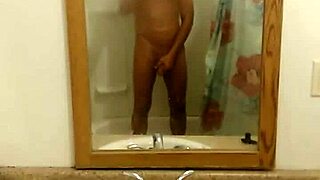 playing in the bath with toys.