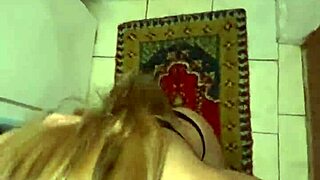 Sloppy saliva deepthroat blowjob in toilet with face fucking and puking mess