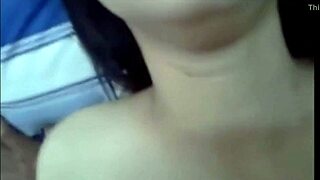 Teen girl gives blowjob in doggystyle