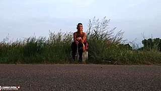 Filming Adult Scenes By The Roadside