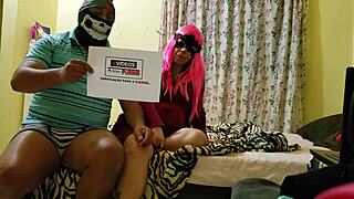 Naughty Couple: Cuckold Husband Shows Pregnant Hotwife With Cum On Her Face