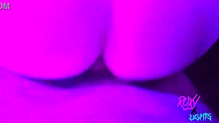 roxy lights, cute pigtail girl, gets fucked from behind
