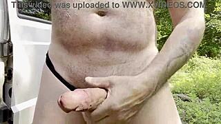 Gay Woods Solo Cock Play in the Wild