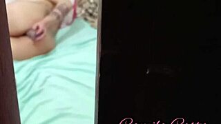 caught milf assfucking with dildo, came inside