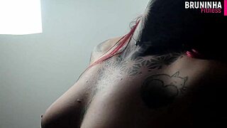 i love this brazilian fitness babe riding with silicone tits bouncing