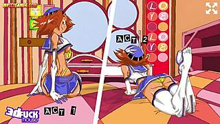 Eddy Bear Memories - Cartoon Porn Threesome