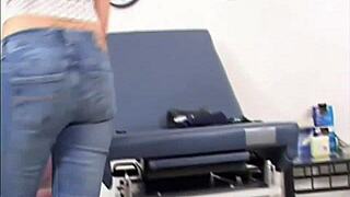 I can't resist sniffing her wet panties 😏