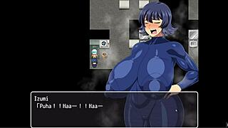 In the shipwrecked spaceship, Izumi surprises Todoroki with a dream handjob in episode 10