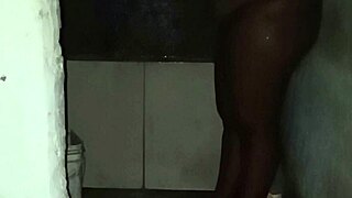 married woman takes relaxing bath in the shower