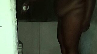 married woman takes relaxing bath in the shower