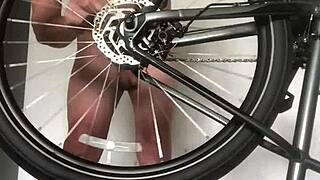 Fix the bicycle flat and fuck that ass hard.