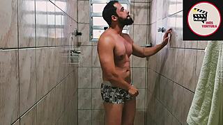 Latina Babe Orgasms From Stroking Huge Cock!