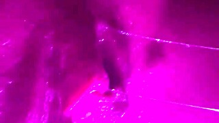 Having fun in parents' hot tub