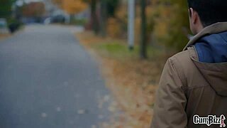 Swalloween prank with teens goes wrong, leading to blowjobs and facials in a halloween blowbang.