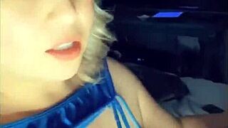 BBW stepmom with big tits sucks big cock in homemade quarantine