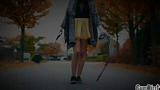 Swalloween prank with teens goes wrong, leading to blowjobs and facials in a halloween blowbang.