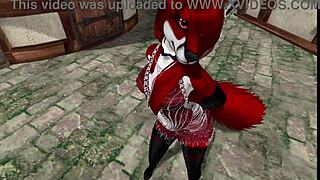 Dancing in diamond dress in second life furry world 😊