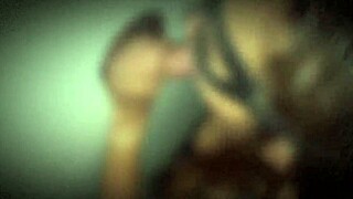 First Time In Gloryhole Cabin With Blowjob