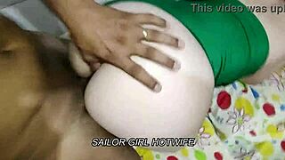 Sailor girl hotwife in cosplay punishment.