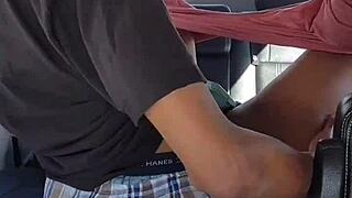 Brown Thick Legs Spread Wide for BBC in Parking Lot KuroyukiExperience