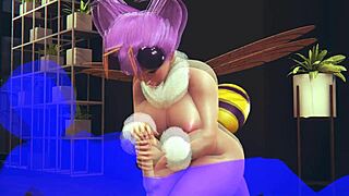 why does dark stalker hentai show bee sex in a cafe?