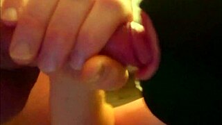 Learning deepthroat with a sore throat from fat masked cock. Can't stop gagging on it!