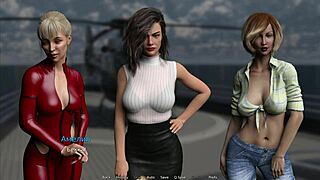 Cartoon Mommy in Wild Action