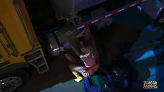 Villains capture milf superheroes for group sex