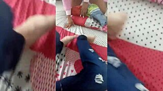 Take Girlfriend To Night Club For Waitress Job After Doggy Fuck And Huge White Cock Suck