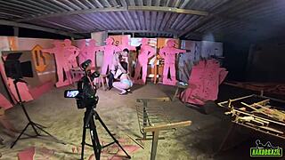 Behind the SCENES, Gabriela Ramos RECORDING with Bettohfitness in the MARCENARIA.