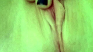 Blonde stripper Lexi Grant plays with her pussy seductively