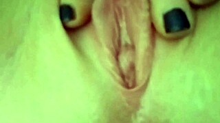 Blonde stripper Lexi Grant plays with her pussy seductively