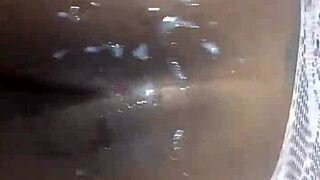 italian guy fucks ebony girl in pov, cums on her ass and continues pounding