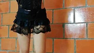 Latina Hanna Bound in Bondage Pees on Herself