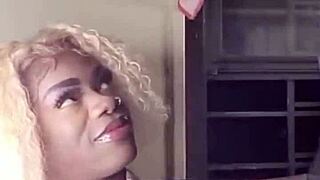 ebony sucks big black cock suggestively