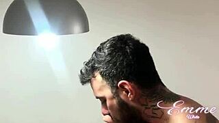 Unreleased porn footage with emme white and tattooed stud pauzudo