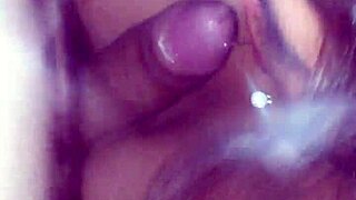 Little mom gives oral at home suggestively