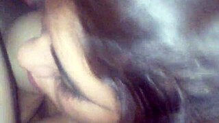 Little mom gives oral at home suggestively