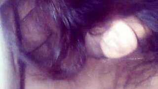 Little mom gives oral at home suggestively