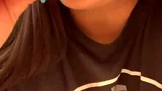 marcy diamond giving SLOPPY blowjob to lollipop with tons of spit