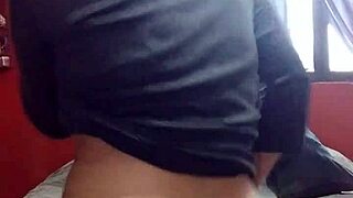 Relaxing in lingerie at in-laws' home