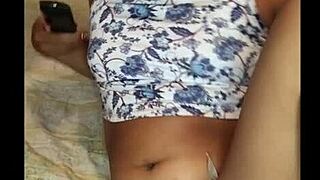 Colombian Trans Woman Strokes Girlydick Fingers Ass Cums Eats Sperm