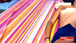 Angela's Passionate Body Reveal in College Casting