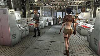 blonde pin-up gets big tits sucked and ass fucked in fallout 4 hentai!