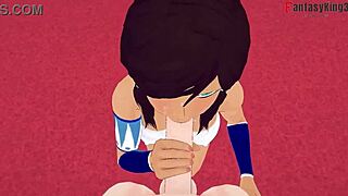 avatar korra gives perfect blowjob in hentai