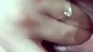 Asian milf fingers wet pussy to orgasm